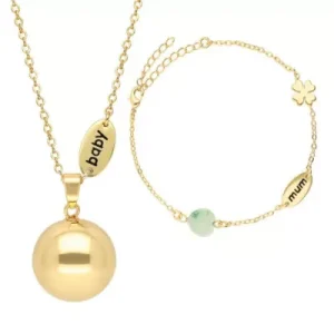 Set collana e bracciale gravidanza chiama Angeli