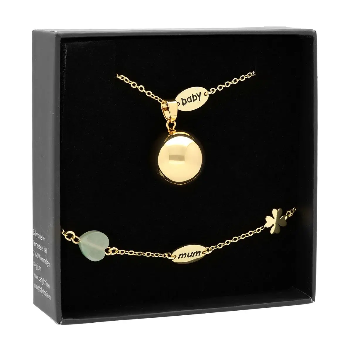 Set collana e bracciale gravidanza chiama Angeli - immagine 3