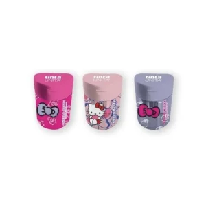 Temperino Hello Kitty Sanrio Tinta Unita - 3 Fori con Serbatoio