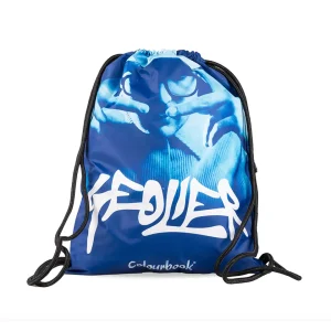 Zaino con Coulisse Geolier x Colourbook Blu