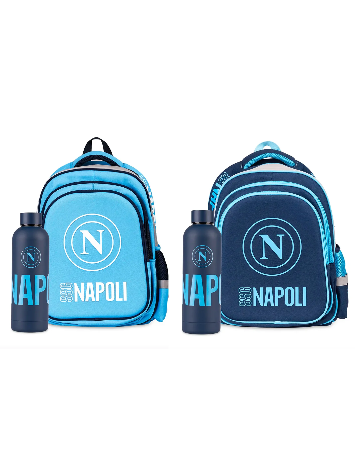 Zaino Scuola SSC Napoli + Borraccia Omaggio | Ufficiale Colourbook - immagine 2